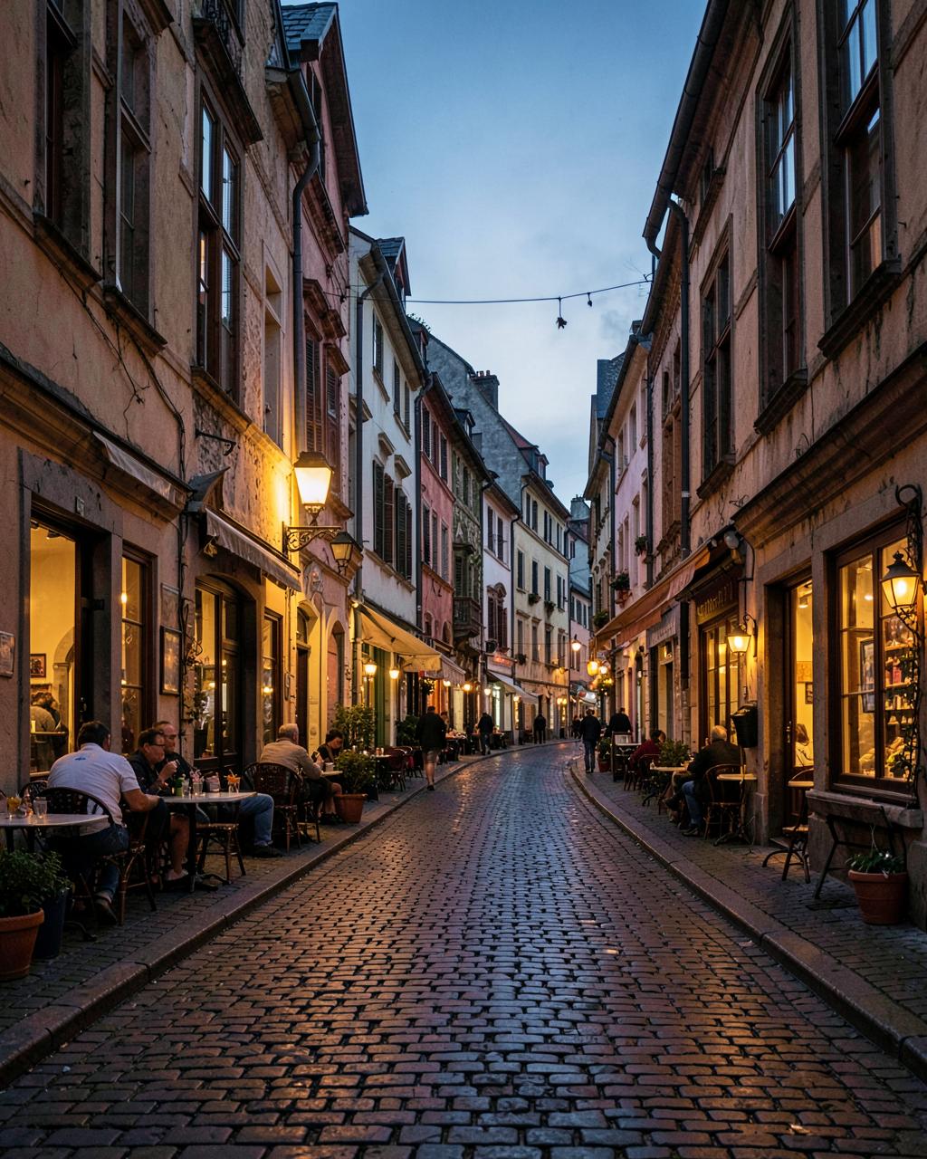 Old world city wandering